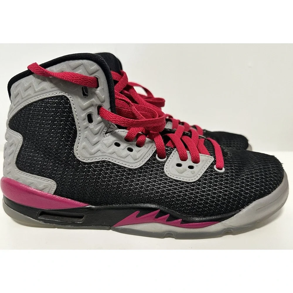 Nike Air Jordan Sneakers 4.5Y Black Pink Spike Forty GG‎ #811121-009 Shoe